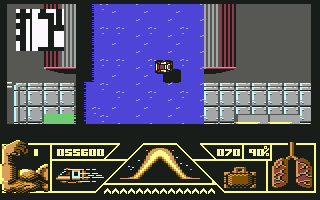 Total Recall (Commodore 64) screenshot: Jumping over water