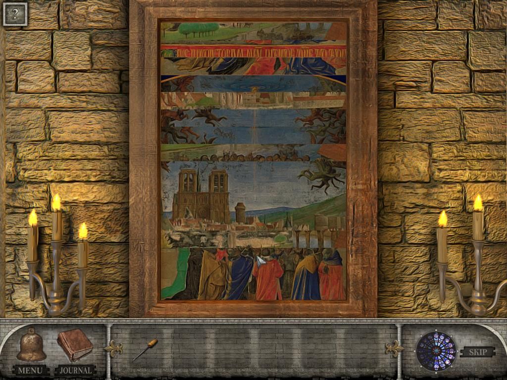 Hidden Mysteries: Notre Dame - Secrets of Paris (Windows) screenshot: Mini puzzle painting
