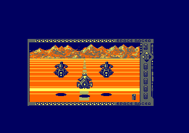 Space Racer (Amstrad CPC) screenshot: Game start