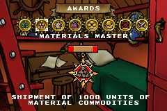 Sea Trader: Rise of Taipan (Game Boy Advance) screenshot: The Medals Screen