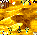 Eagle Squadron (ExEn) screenshot: The starting point of the game is in the desert. Those enemies are quick but weak, beware not to hurt them.