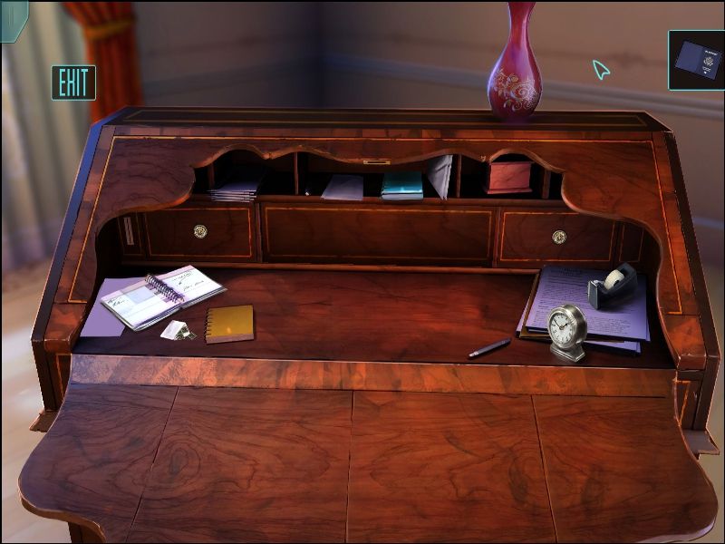 Moebius: Empire Rising (Windows) screenshot: During the 2000s Jane Jensen wrote a number of hidden object games, though Moebius remains a traditional point-and-clicker