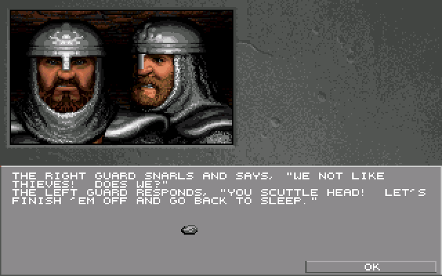 Eye of the Beholder II: The Legend of Darkmoon (Amiga) screenshot: Some people just don't like to be awaken.