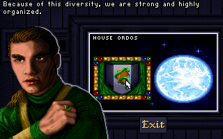 Dune II: The Building of a Dynasty (DOS) screenshot: Ordos information
