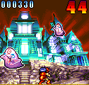 Ghost Hunter (ExEn) screenshot: Kill the ghosts, they become smaller and smaller before disappearing. Beware the time does not reach 0.