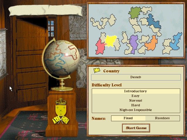 Imperialism (Windows) screenshot: Choose your nation