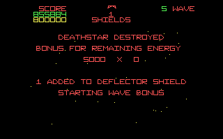 Star Wars (DOS) screenshot: Mission report