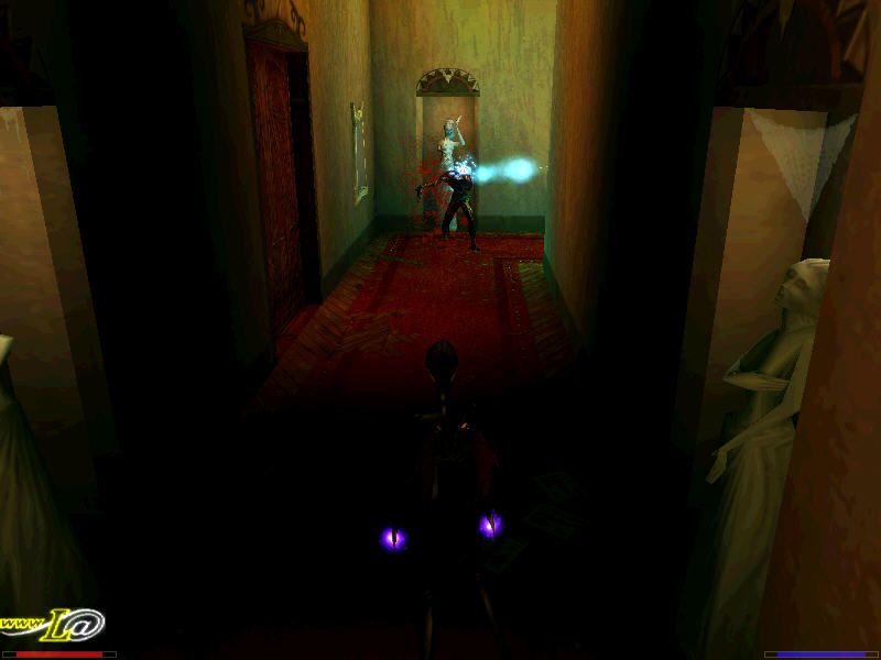 The Devil Inside (Windows) screenshot: Deva demonstrates the "Eraser Head" spell