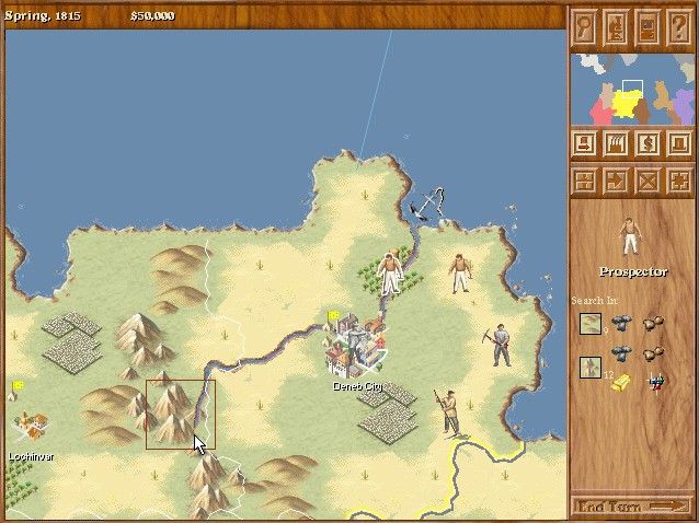 Imperialism (Windows) screenshot: In this screen you can control your units