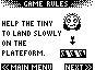 Tinies Farter (ExEn) screenshot: Rules are clearly presented inside the game, like a small tutorial in 3 steps.
