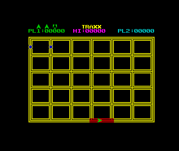 Traxx (ZX Spectrum) screenshot: Starting position