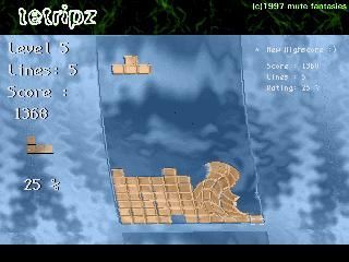 Tetripz (DOS) screenshot: