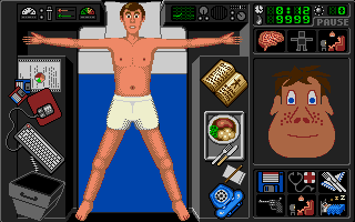 Germ Crazy (Amiga) screenshot: This patient needs all your protection
