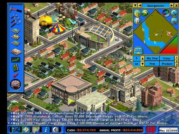 Trevor Chan's Capitalism II (Windows) screenshot: Shot