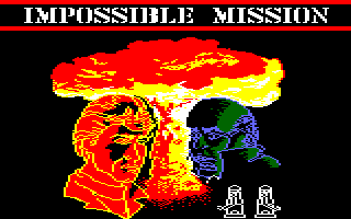 Impossible Mission (Amstrad CPC) screenshot: Title screen