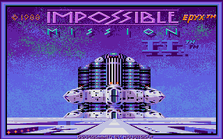 Impossible Mission II (Atari ST) screenshot: Title screen