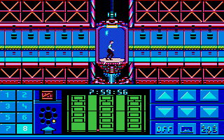 Impossible Mission II (Atari ST) screenshot: The game begins here
