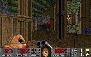 Master Levels for Doom II (DOS) screenshot: "Titan Manor" by <moby developer="Jim Flynn">Jim Flynn</moby>