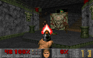 Master Levels for Doom II (DOS) screenshot: "Minos' Judgement: 4th Canto of INFERNO" by <moby developer="John W. Anderson">John "Dr. Sleep" Anderson</moby>