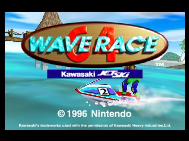 Wave Race 64: Kawasaki Jet Ski (Nintendo 64) screenshot: The Start Menu