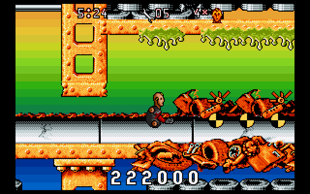 The Incredible Crash Dummies (Amiga) screenshot: Junk Kastle