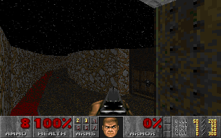 Master Levels for Doom II (DOS) screenshot: "Geryon: 6th Canto of INFERNO" by <moby developer="John W. Anderson">John "Dr. Sleep" Anderson</moby>