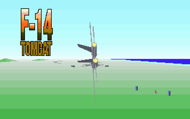 F-14 Tomcat (DOS) screenshot: title screen - MCGA/VGA