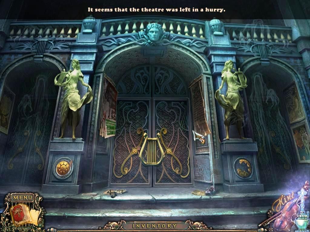 Maestro: Music of Death (Windows) screenshot: Theatre entrance