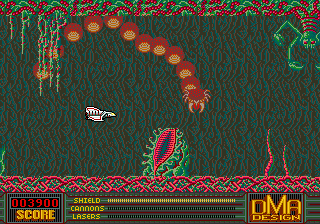 Menace (Amiga) screenshot: A dragon is here...