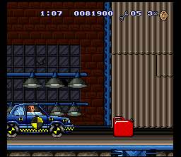 The Incredible Crash Dummies (SNES) screenshot: Vehicle Crash Test #1