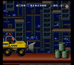 The Incredible Crash Dummies (SNES) screenshot: Vehicle Crash Test #2