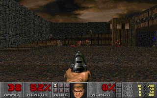 Master Levels for Doom II (DOS) screenshot: "The Garrison" by <moby developer="Christen David Klie">Christen David Klie</moby>