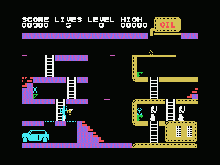 Turmoil (MSX) screenshot: Driving of to the next screen