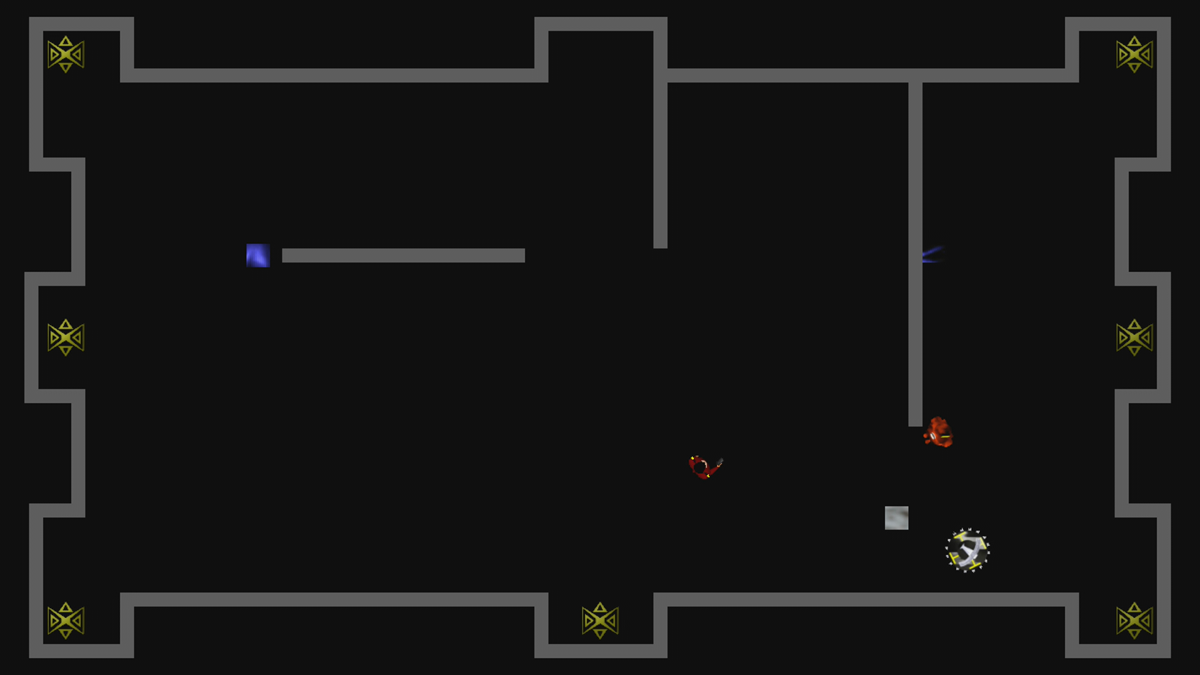 Tassurus 3012 (Xbox 360) screenshot: ...but let it disappear by shooting the beacon (Trial version)