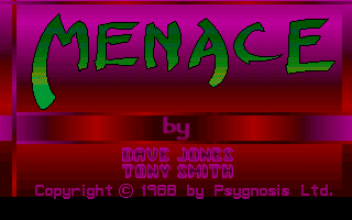 Menace (Amiga) screenshot: Title screen
