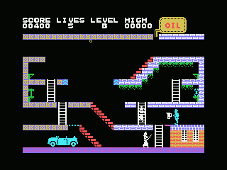 Turmoil (MSX) screenshot: Drip some oil to let the Arab bodyguards slip