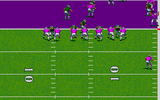 TV Sports: Football (Amiga) screenshot: Touchdown!