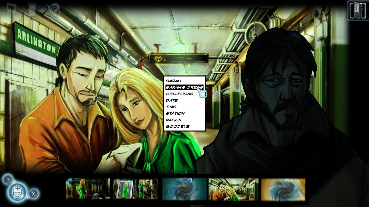 Cognition: An Erica Reed Thriller - Episode 1: The Hangman (Windows) screenshot: Empathy ability lets Erica help people remember past events but it requires a physical touch.