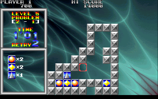 Brix (DOS) screenshot: this look hopeless situation