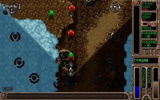 Tyrian 2000 (DOS) screenshot: Level 1