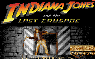 Indiana Jones and the Last Crusade: The Action Game (Atari ST) screenshot: Title screen