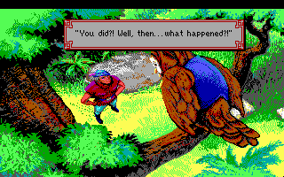 King's Quest V: Absence Makes the Heart Go Yonder! (DOS) screenshot: Introduction continued (EGA/Tandy)