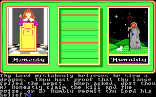 Ultima Collection (DOS) screenshot: Ultima IV - Character Generation