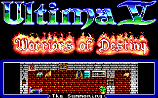 Ultima Collection (DOS) screenshot: Ultima V - Title