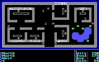 Ultima Collection (DOS) screenshot: Ultima I - Game