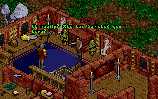 Ultima Collection (DOS) screenshot: Ultima VIII - Game - And again a little chat