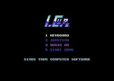 I.C.U.P.S. (Commodore 64) screenshot: Title screen