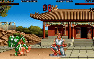 Ultimate Body Blows (DOS) screenshot: Dragon vs Yitu