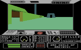 Space Station Oblivion (Commodore 64) screenshot: The starting location