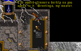Ultima VII: Forge of Virtue (DOS) screenshot: Yeah Baby!! I got the power now!